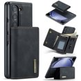 thumbnail image 1 of 2 in 1 Wallet Case for Samsung Galaxy Z Fold 5, Retro PU Leather Cell Phone Back Cover Magnetic Detachable with Wallet Credit Card Cash Holder Kickstand for Samsung Galaxy Z Fold 5, Black, 1 of 12