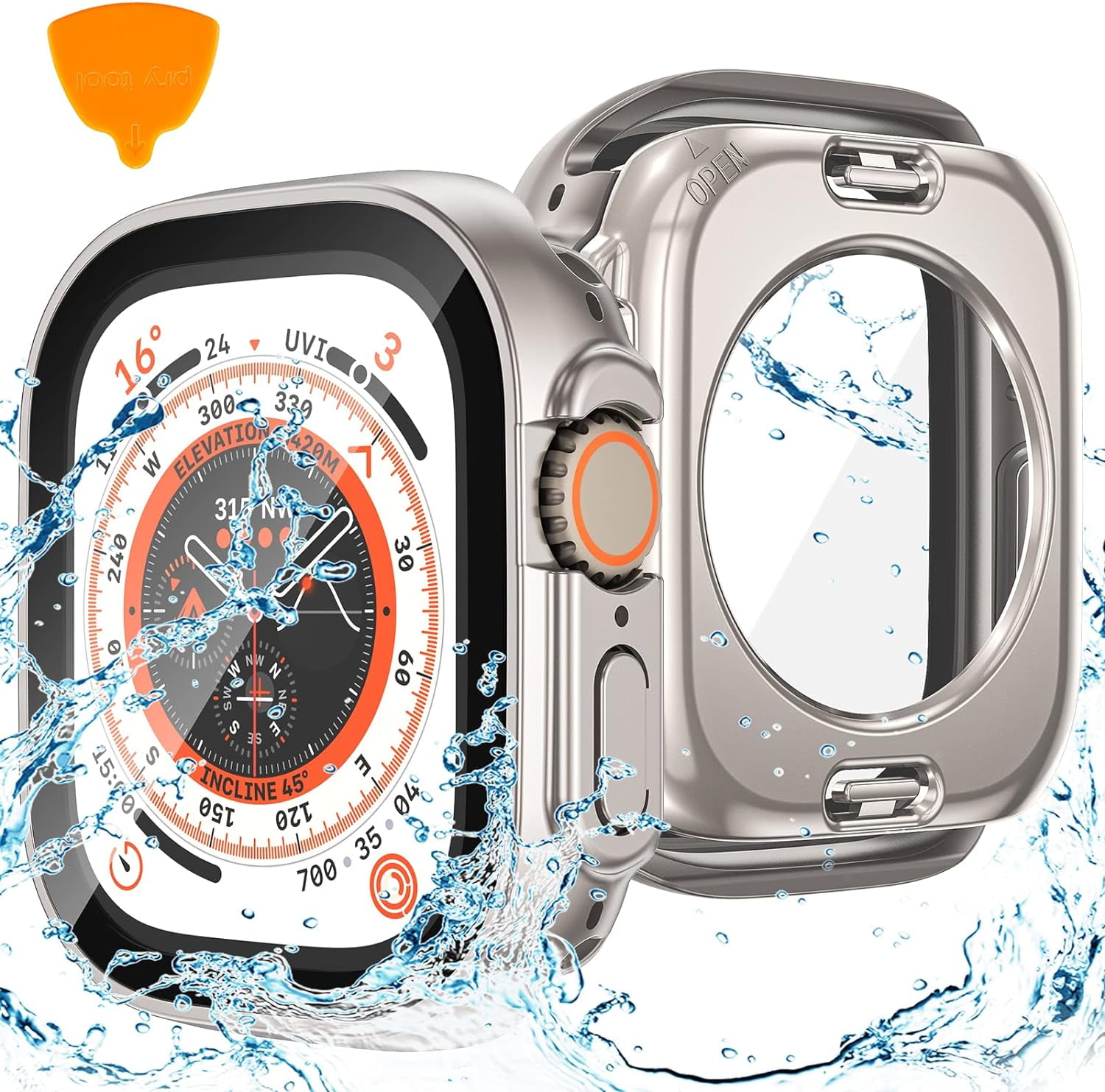 Waterproof Case Apple Watch Series Cover 44mm In Waterproof Case