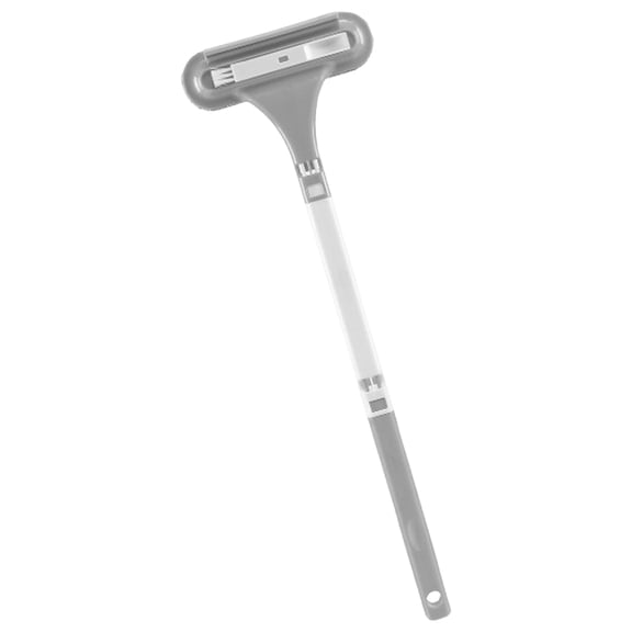 2 in 1 Window Screen Cleaner,Mesh Screen Cleaning Brush for Patio,Door and Porch Screens, Lightweight Multi-Purpose Cleaning Tool with Detachable Handle,Wet and Dry Dual-Use, 7.87x25.2 in(Grey)