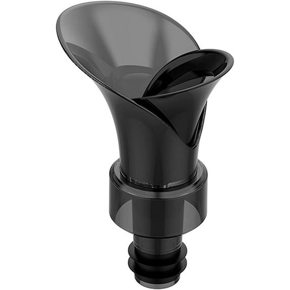 2 in 1 Wine Aerator Pourer, 4 Inch Flower Petal Type Silicone Wine Pourer, Easy to Use Wine Dispenser, Wine Stopper for Home Bar Tool, Wine Accessories, Black(1PCS)
