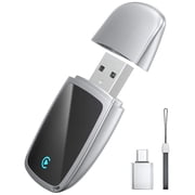 Wireless CarPlay Adapter for Apple Auto, TERUNSOUl Convert Wired CarPlay to Wireless Dongle for iPhone&iOS 10+, Type-C&Lanyard, Plug and Play, Black