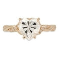 thumbnail image 1 of 2.1 ct Heart Cut Genuine Cultured Diamond VS1-VS2 I-J 18K Yellow Gold Promise Wedding Statement Engagement Designer Ring size 4.5, 1 of 6