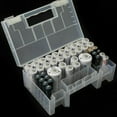 thumbnail image 1 of 2.1 x 3.4 x 5.9in Battery Storage Box, Hold 20 Batteries, Size 5 and 14 Batteries, Size 7, Storage Box with Handle, Lightweight and Durables, Convenient for Daily Use, 1 of 6