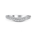 thumbnail image 1 of 2.10 CT Diamonds Wedding F VVS1 Round Cut Band - 14K White Gold, 1 of 1