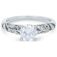 thumbnail image 1 of 2.10 Carat Lovely Round Cut Moissanite Bridal Ring for Wedding Solid 14K White Gold Size 7.5 by Diamond-Capitals, 1 of 6