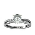 thumbnail image 1 of 2.10 Ct Oval Cut Natural Diamond Solitaire Engagement Ring for her (F-G/VS1) Solid 950 Platinum Size 3 by Diamond-Capitals, 1 of 6