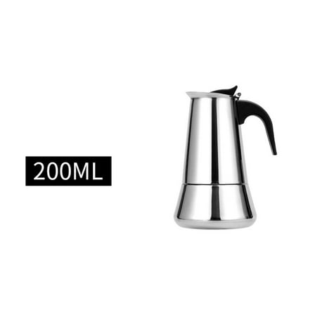 2-10 Cup Stainless Steel Espresso Maker-Cup Stove Top Coffee Percolator Moka Pot