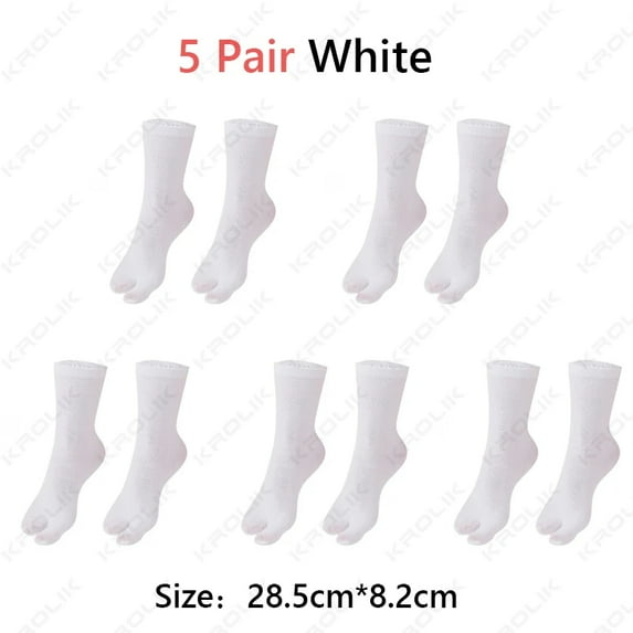 2/10 Pcs Two Toes Socks Japanese Style Clog Socks Polyester Toe Separation Socks Kimono Flip Flop Sandal Split Toe Unisex Sock