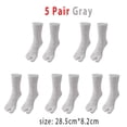 thumbnail image 1 of 2/10 Pcs Two Toes Socks Japanese Style Clog Socks Polyester Toe Separation Socks Kimono Flip Flop Sandal Split Toe Unisex Sock, 1 of 7