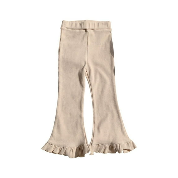 2-10 Years Girl Leggings Flare Pants Yoga Toddler Little/Big Kids Pants Solid Bell Bottoms