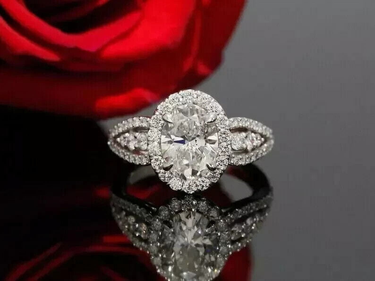 AFFY Simulated Black & White CZ Men's Halo Engagement Ring – 14k Gold Over Sterling Silver