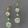 thumbnail image 1 of 2.10Ct Round Cut Lab Created Diamond Drop/Dangle Earring 14k Yellow Gold Plated, 1 of 3