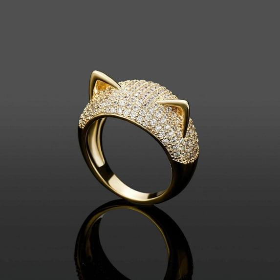 2.10Ct Round Cut Simulated Diamond Women's Weddings Band Gift Ring 14K Yellow Gold Plated