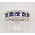 thumbnail image 1 of 2.10Ct Round Cut Simulated Sapphire Women's Ring 14K White Gold Plated, 1 of 2
