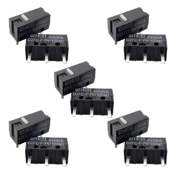 2/10Pcs 100M Micro Switch D2FC-F-7N (100M) Mouse Micro Switch Touch Switch Mouse Button Fretting D2FC 7N Micro Hot
