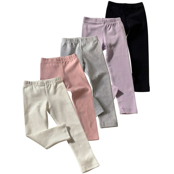 2-10T Girls Leggings Tight Stretchy Pants Yoga Solid Pants for Toddler Little Big Kids Teens Dance