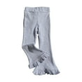 thumbnail image 1 of 2-10T Toddler Little/Big Girl Leggings Flare Pants Yoga Bootcut Pants Solid Bell Bottoms, 1 of 4