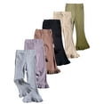 thumbnail image 1 of 2-10T Toddler Little/Big Girl Leggings Flare Pants Yoga Bootcut Pants Solid Bell Bottoms, 1 of 8