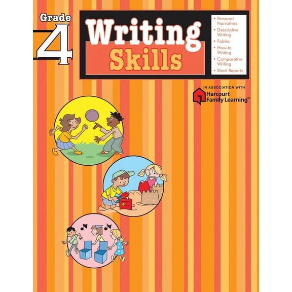 Pre-Owned Writing Skills: Grade 4 (Flash Kids Harcourt Family Learning)