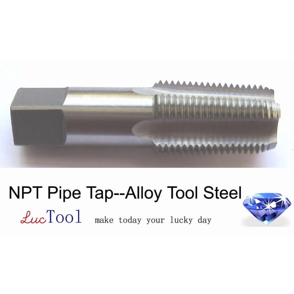 2-11 1/2 NPT Pipe Tap High Carbon Steel 2-11.5 NPT Tap Taper Thread Bright HCS