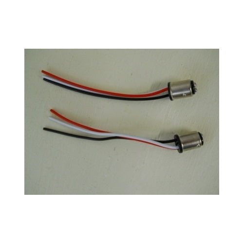 (2) 1157 Wire Plug Adapters For Tail Lamp Sockets / Covert Wiring To 1157 Socket