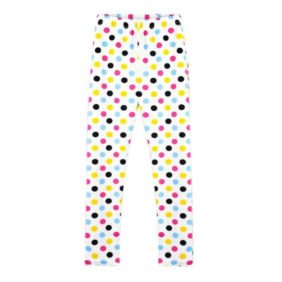 2-11T Girls Footless Skinny Leggings Kids Teen Girls Stretch Leggings Little and Big Girl Soft Printed Pants