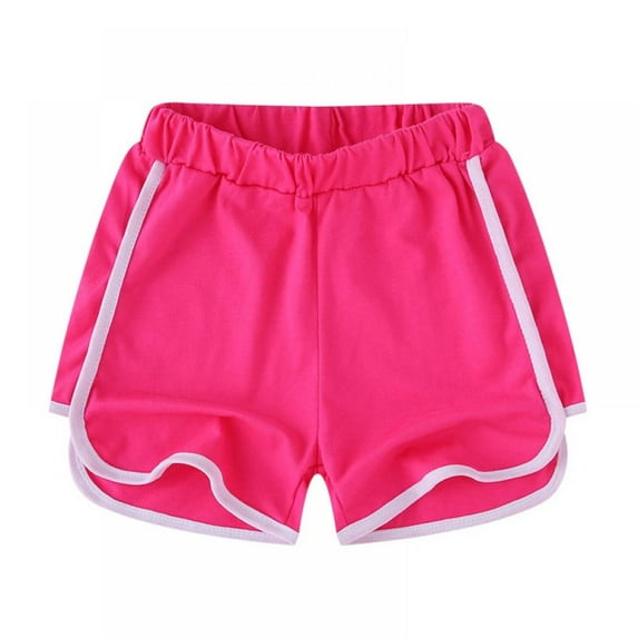 2-11Years Girl's Short Beach Pants Swim Trunk - or Athletic Shorts Cotton Active Running Short
