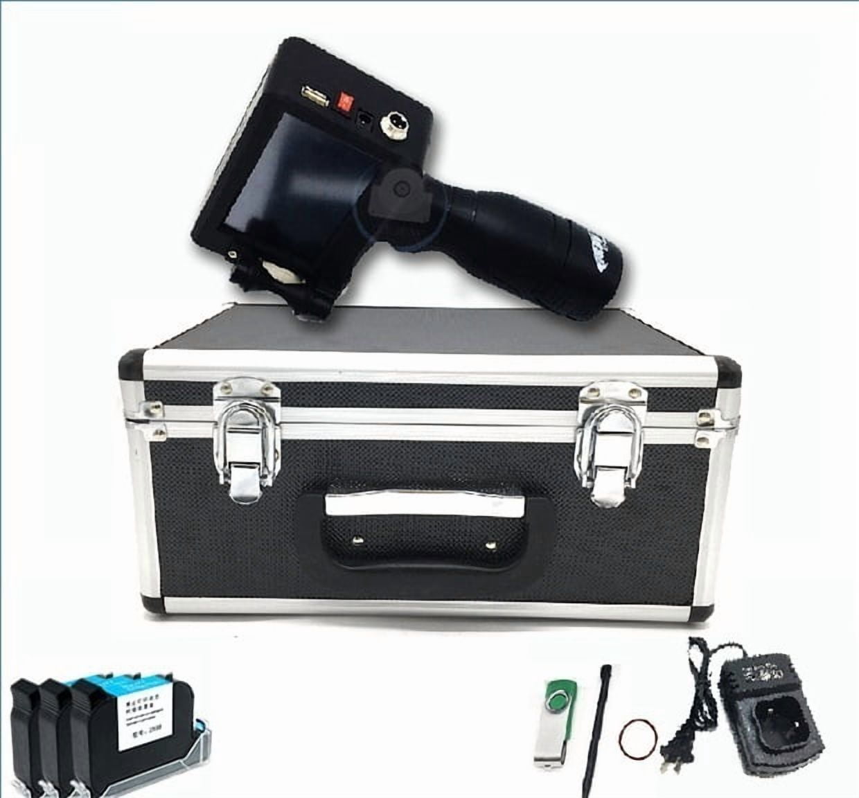 2-12.7mm Handheld Inkjet Printer, Smart Touch Coder, Label Printer USB Import QR/Barcode/Logo Printer ,Fast Printing