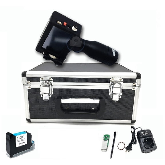 2-12.7mm Handheld Inkjet Printer, Smart Touch Coder, Label Printer USB Import QR/Barcode/Logo Printer ,Fast Printing