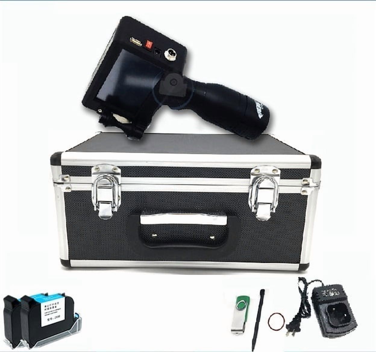 2-12.7mm Handheld Inkjet Printer, Smart Touch Coder, Label Printer USB Import QR/Barcode/Logo Printer ,Fast Printing