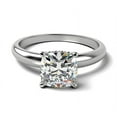 thumbnail image 1 of 2.12 Ct Excellent Cushion Diamond Wedding Rings for Women Solid 18K White Gold Size 8.5, 1 of 8