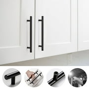 2~12 Inches Stainless Steel Black T-Type Drawer Cabinet Wardrobe Door Pull Handl Kitchen Handles Home Improvement Door Handles 10 Inches Fangkenuo