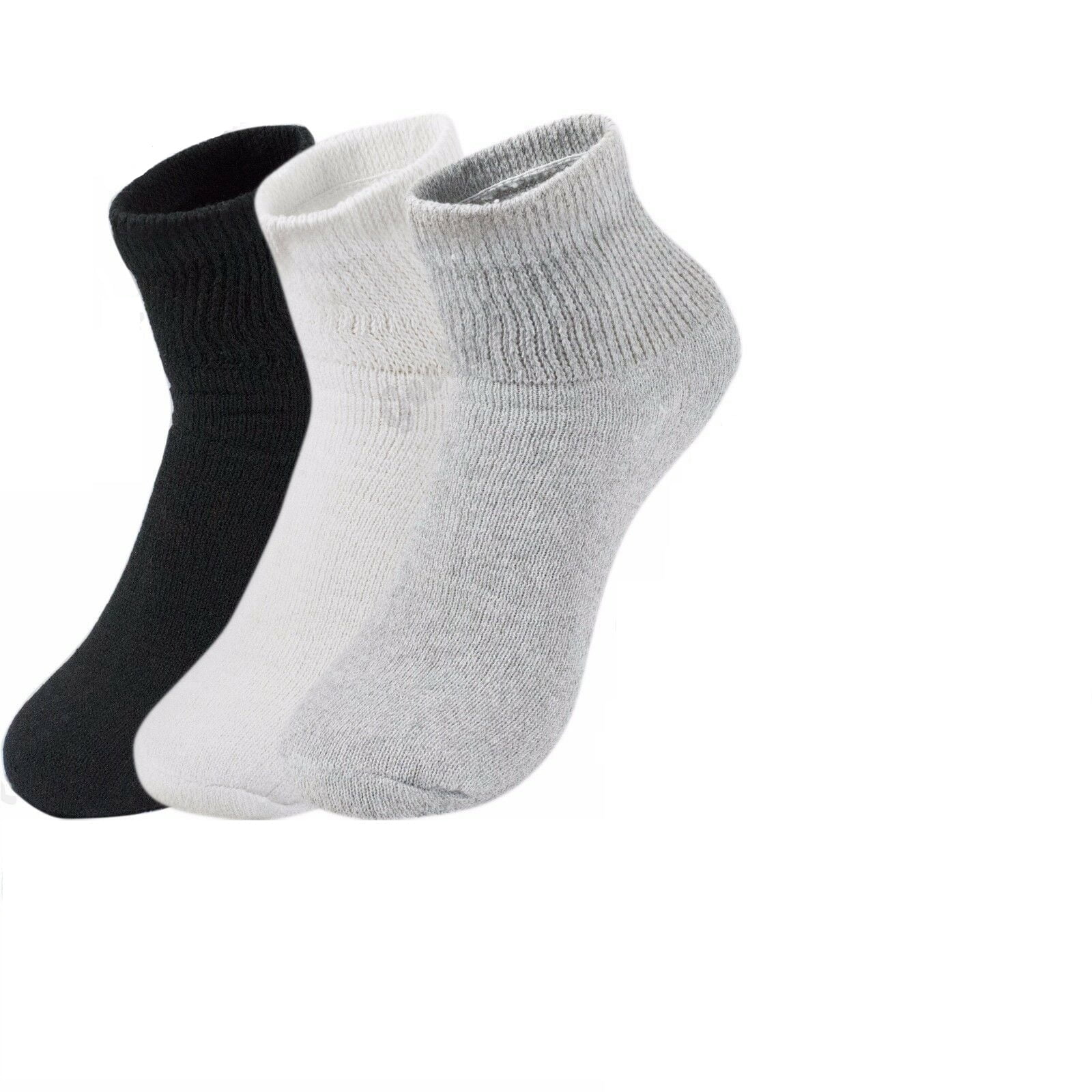 2-12 Pairs Premium Women’s Colorful Soft Breathable Cotton Ankle Socks, Non-Binding & Comfort Diabetic Socks (Fits Shoe Size 6-10) (Assorted, 2 Pack)