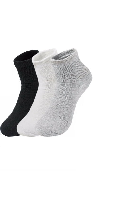 2-12 Pairs Premium Women’s Colorful Soft Breathable Cotton Ankle Socks, Non-Binding & Comfort Diabetic Socks (Fits Shoe Size 6-10) (Assorted, 2 Pack)