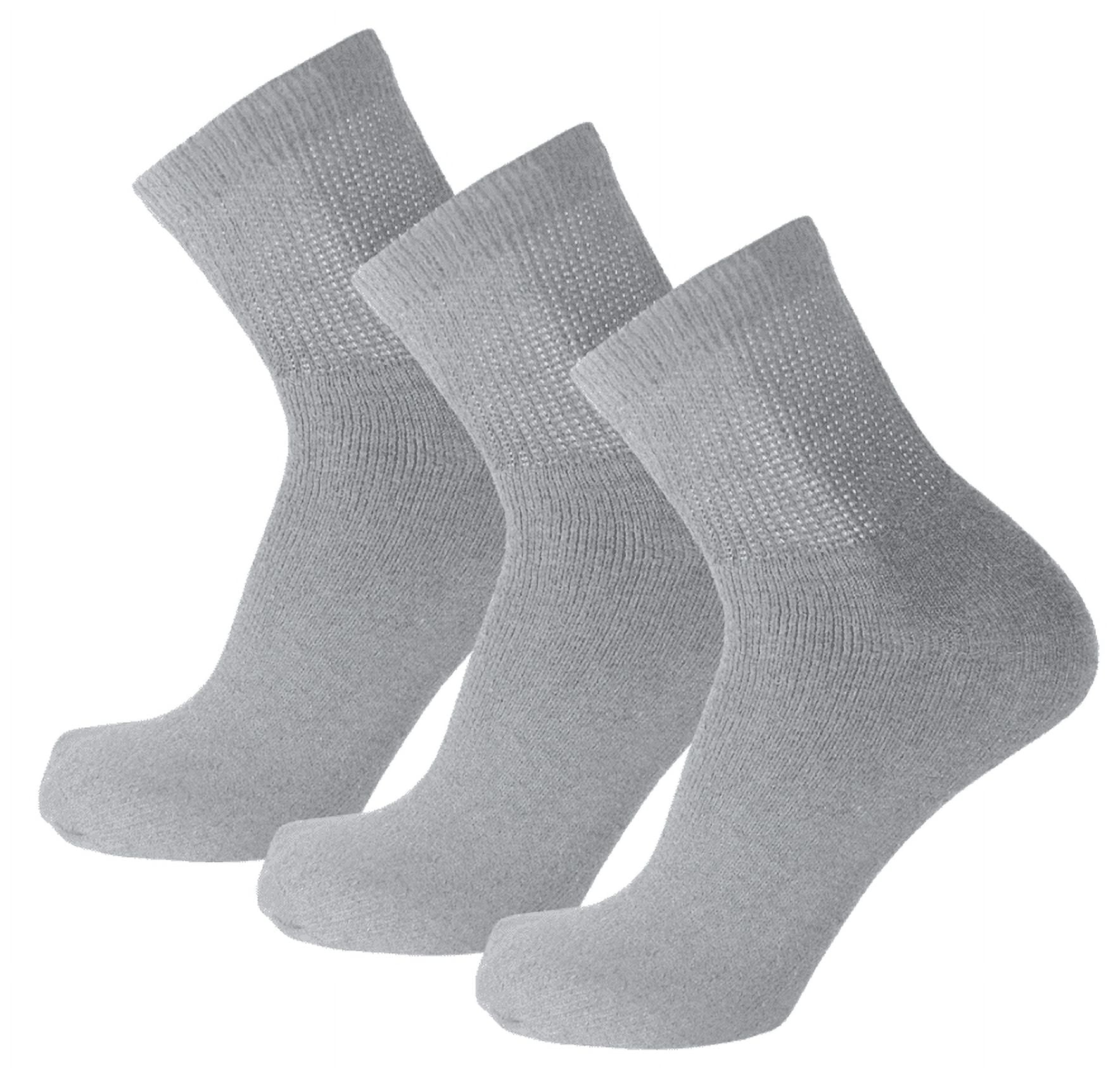 2-12 Pairs Premium Women’s Colorful Soft Breathable Cotton Ankle Socks, Non-Binding & Comfort Diabetic Socks (Fits Shoe Size 6-10) (Gray, 12 Pack)