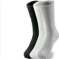 thumbnail image 1 of 2-12 Pairs Premium Women’s Colorful Soft Breathable Cotton Crew Socks, Non-Binding & Comfort Diabetic Socks (Fits Shoe Size 6-10) (Assorted, 12 Pack), 1 of 1