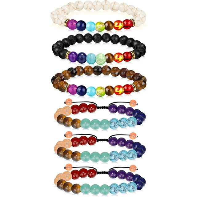 212 Pcs Chakra Bracelets For Women Rock 7 Chakras Crystals And Healing