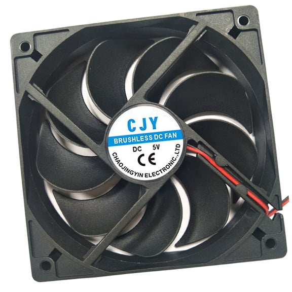 2. 120MM 5V/12V/24V Quiet Computer Fan Brushless Design Portable Replacement for Networking Equipment & Electronics