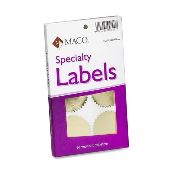 2.125 dia. Notary Foil Seals - Gold