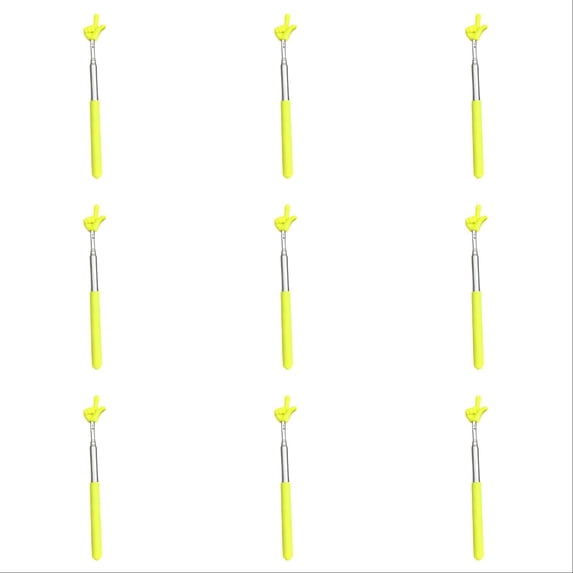 2-12PC Teacher Pointer Stick for Classroom Extendable Telescoping Hand Pointer Retractable Finger Pointing Stick Multipurpose Classroom Essentials for Presentation Whiteboard Reading