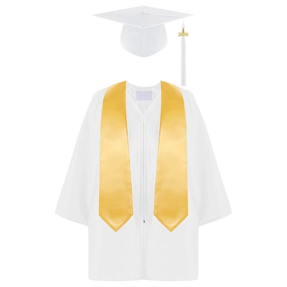2-12T Kid Graduation Cap and Gown 2026 Set with Tassel for Kindergarten Preschool Nursery Graduation