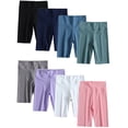 thumbnail image 1 of 2-12T Toddler Girls 5" Volleyball Shorts Stretch Youth Athletic Gymnastics Shorts Kid Yoga Dance Shorts, 1 of 5