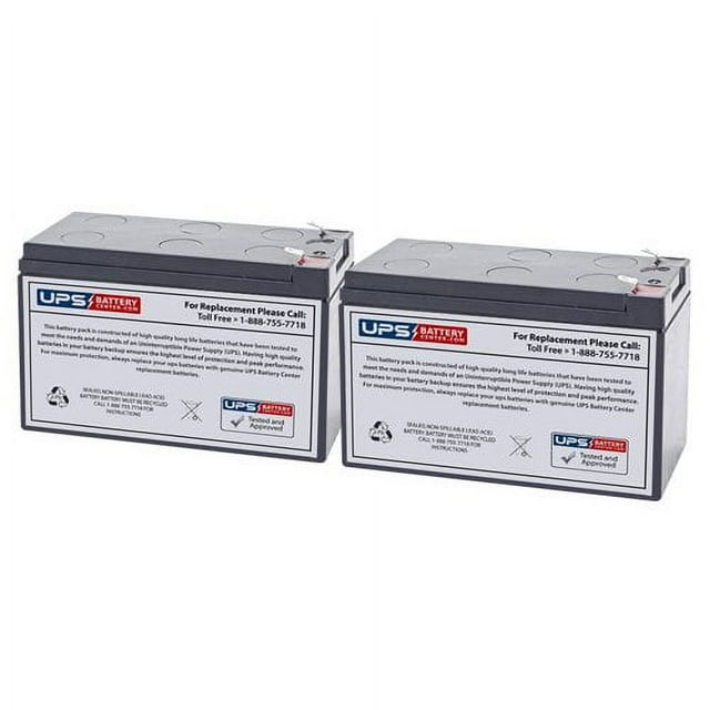 (2) 12V 7Ah F1 Replacement Battery Set Compatible with The Bruno