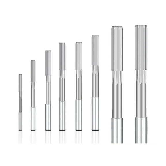 2-12mm Machine Reamer Set H7 HSS Straight Shank Milling Chucking Reamer Machine Cutter Tools 4/5/8/9/10/14pcs