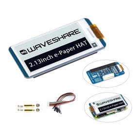 2.13-inch E-Paper Display HAT for Raspberry Pi 250122 Resolution, SPI Interface, E-Ink Screen