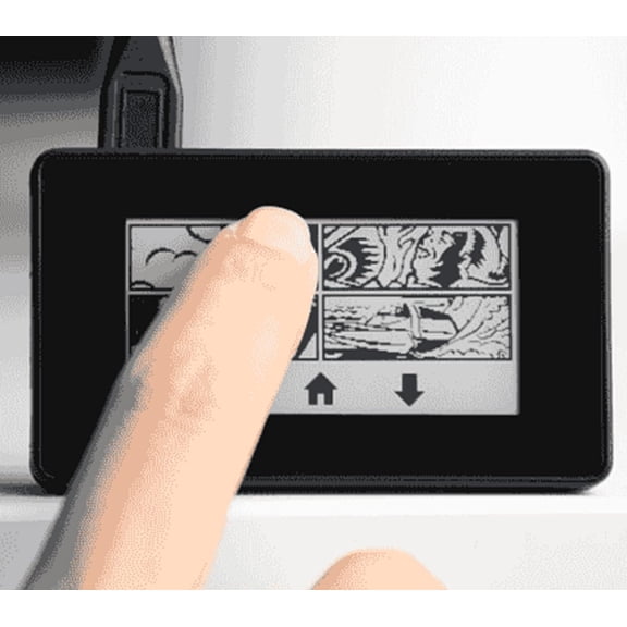 2.13inch Touch e-Paper Display with ABS Case, 250x122 Pixels E-Ink Display for Zero 2 W/ Zero W/Pi Zero WH, Support Partial Refresh