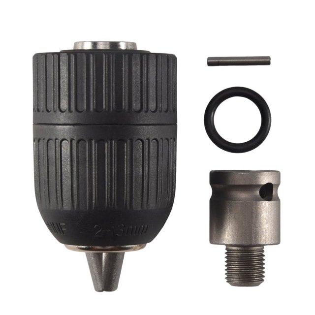 Replacement 1/2-Inch Keyless Drill Chuck (13mm) – Self-Locking Mount With Heat-Treated Steel For AC/DC Electric Drills