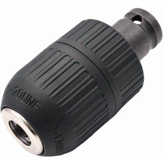2-13mm Capacity Mount 1/2-20UNF Keyless Drill Chuck Quick Change Conversion Adapter with 1/2 Inch Socket Square Female Adapter