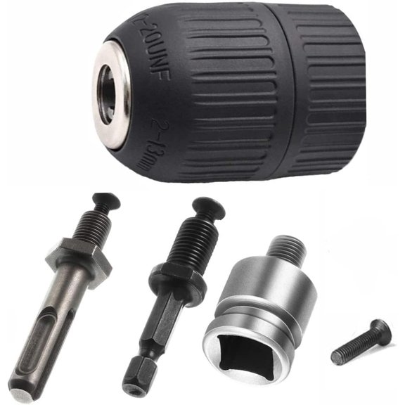 2-13mm Self-locking chuck 1/2-20UNF Keyless chuck with SDS Plus Adapter Drill accessories
