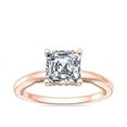 thumbnail image 1 of 2.15 Carat Asscher Cut (D/VVS1) Moissanite Beautiful Wedding Ring for Girls Solid 14K Rose Gold Size 3 by Diamond-Capitals, 1 of 8